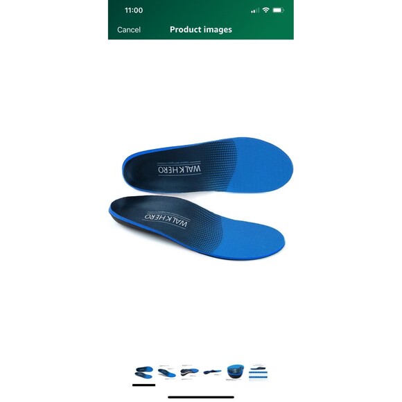 Plantar Fasciitis Insoles for Men Women Arch support- Orthotics Inserts size C - Picture 2 of 7